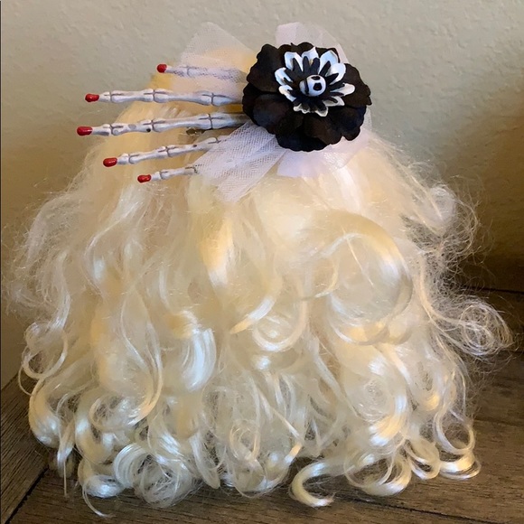 Skeleton hand hair clip skull Halloween accessory Day of Dead Dia de Muertos - Picture 14 of 16